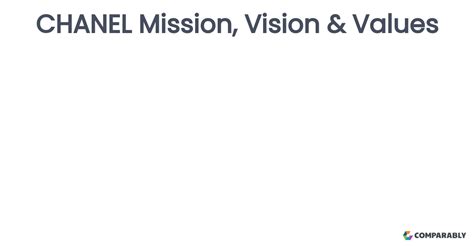 chanel current mission|Chanel mission and vision.